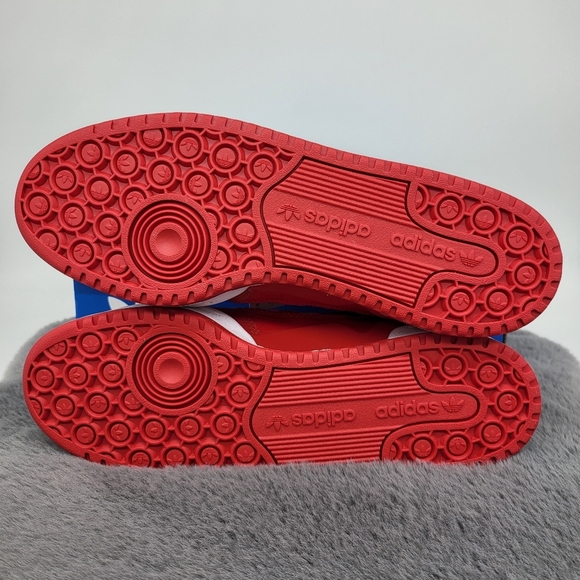 New adidas Originals Forum Low CL Scarlet Red Men's Shoes Size 9.5 - Picture 7 of 8